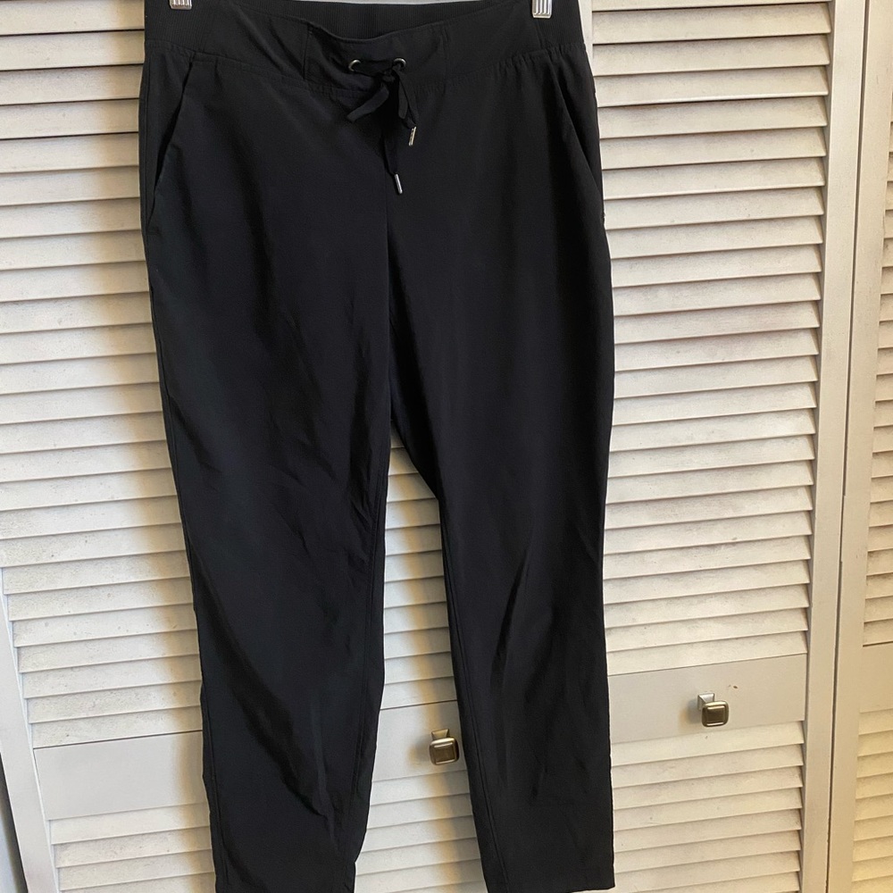 Athleta black joggers, size 8.